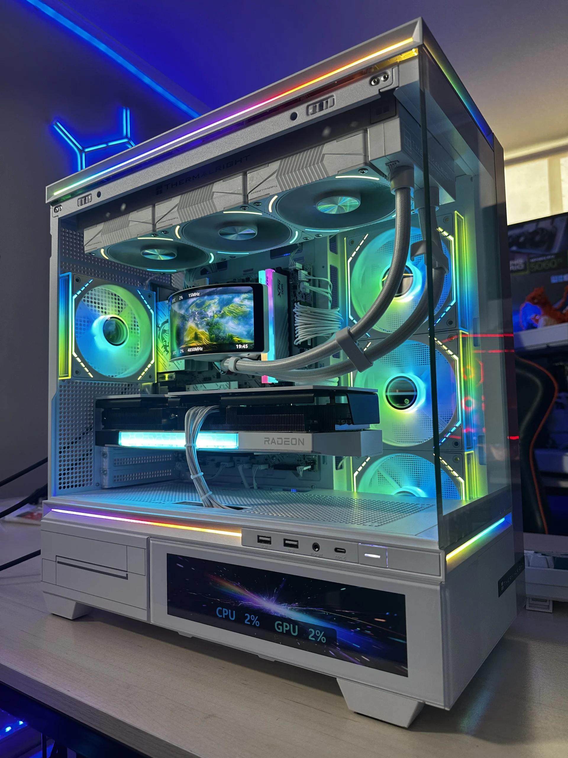 PC Gamer Gama Alta - Streamer | Ryzen 7 7800X3D / RX 9070XT 16GB / 1TB Almacenamiento / Rainbow Vision 360 - Imagen 3